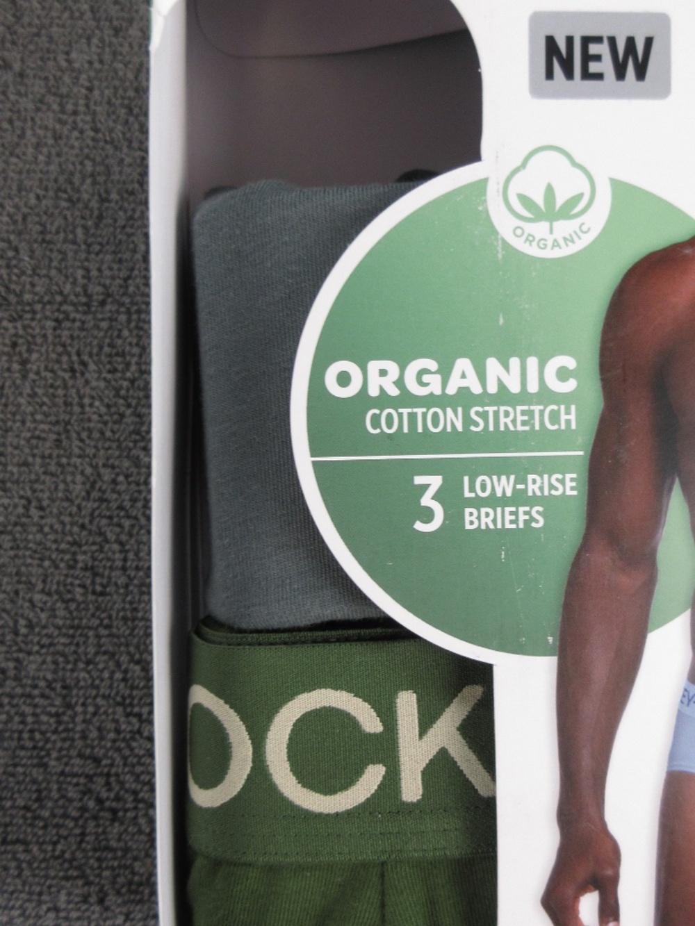 Men's Jockey Organic Cotton Low Rise Briefs - 2 pack - Picture 3 of 4